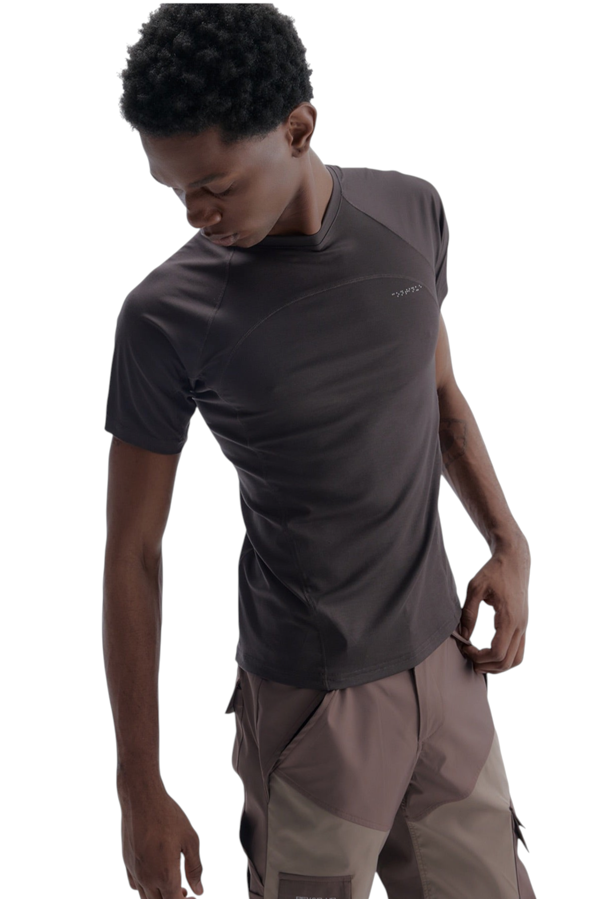 Asymmetric Panel Performance Training T-Shirt