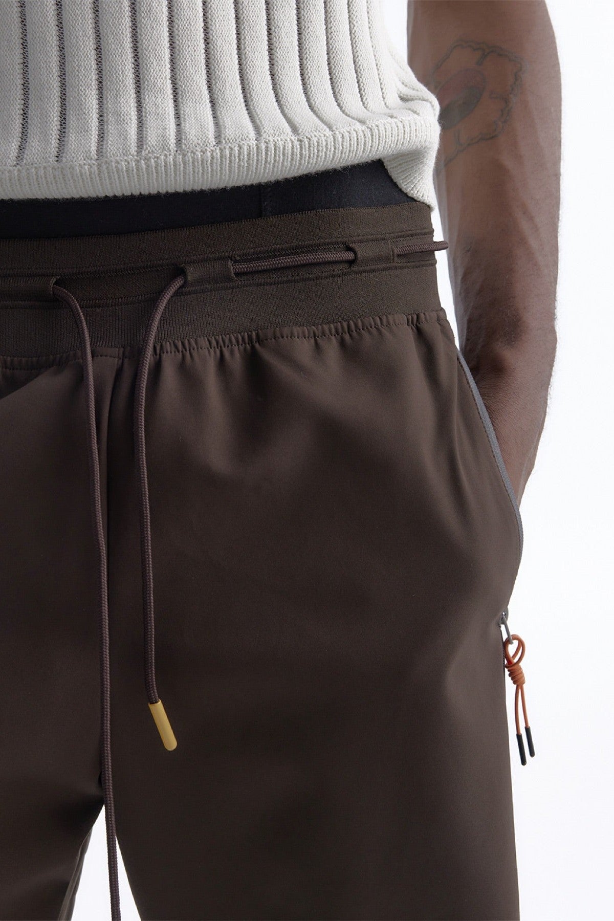 Breathable Contrast Nylon Sun Trousers