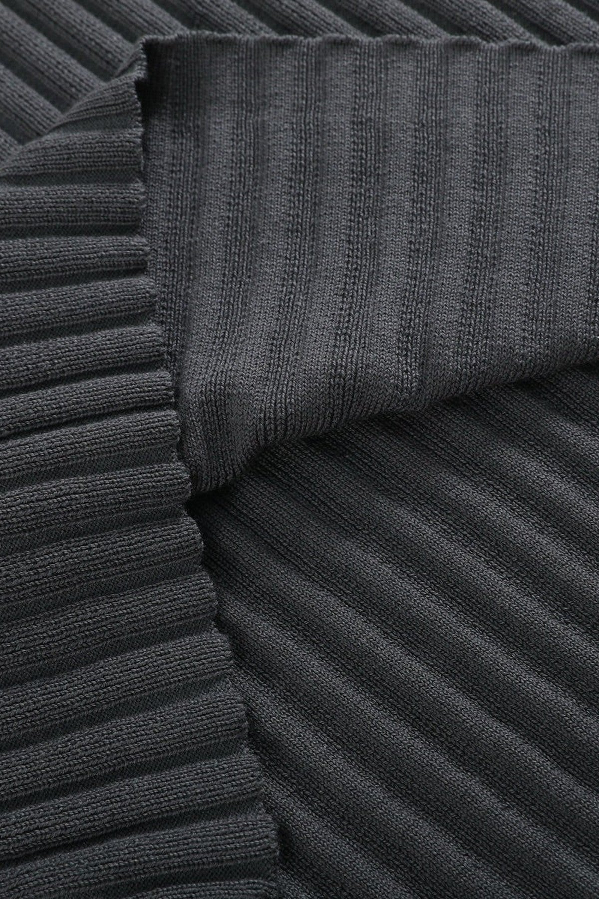 TENCEL-Wool Textured Ribbed Knit T-Shirt