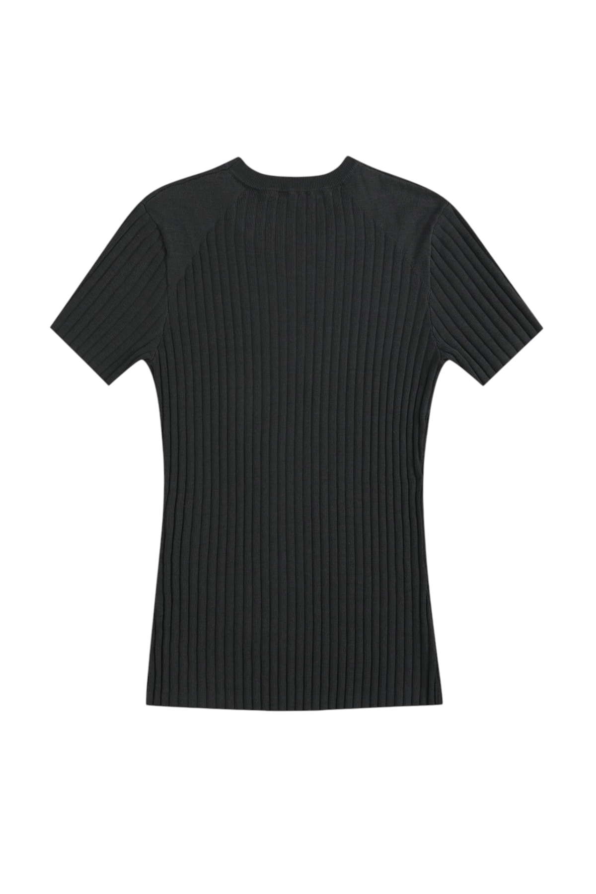 TENCEL-Wool Textured Ribbed Knit T-Shirt