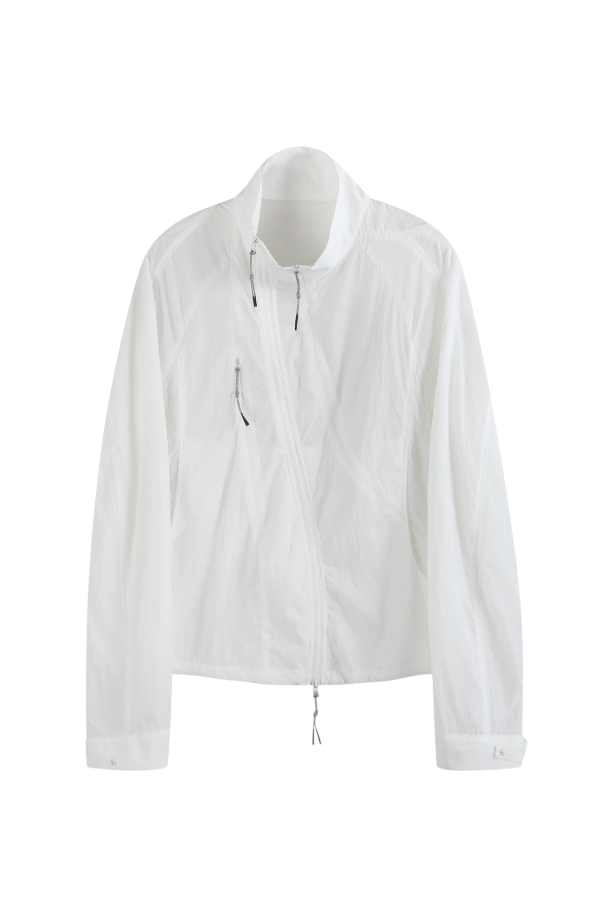 UPF50+ Spiral-Cut Sheer Stand-Collar Sun Jacket