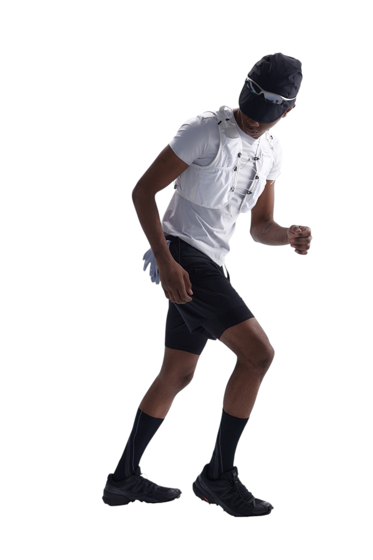 Wool-Lyocell Printed Fitted Training T-Shirt